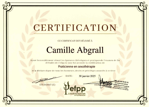 Qui suis-je ? certificat sexo image